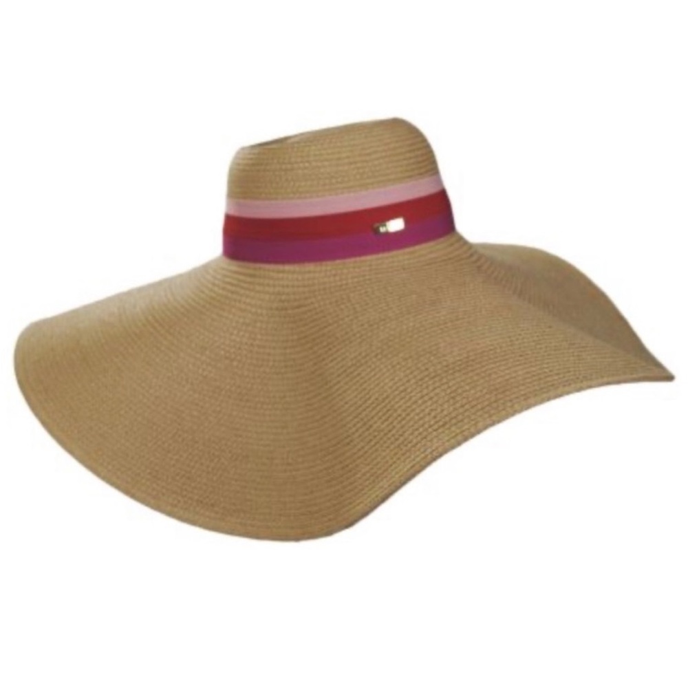NWT TRINA PALMAS Toyo Oversized Straw Floppy Sun Beach Hat